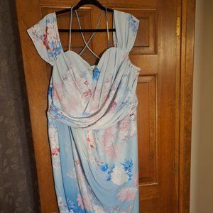 City Chic blue wrap dress - 20